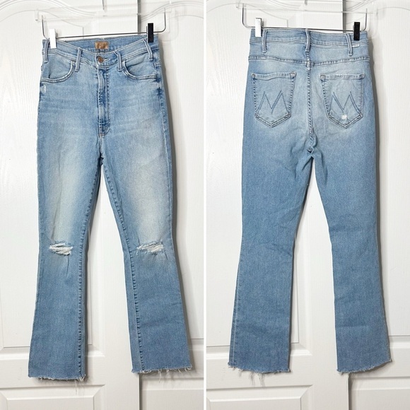 MOTHER DENIM - The Hustler Ankle Fray Jeans in Thrilling Shots Size 27 - Picture 4 of 10